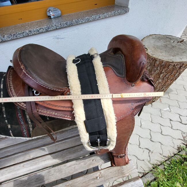 Sattel inkl. Lammfellgurt, Raffaela , Western Saddle, Fließ, Image 4