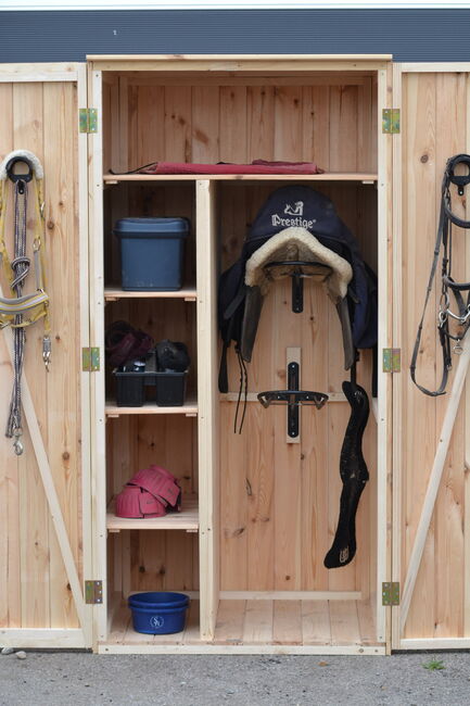 Sattelschrank Stallspind Massivholz 120 x 75 x 200 cm NEU, Der Holzbock (Der Holzbock), Tack Locker, Sontheim, Image 7