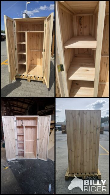Sattelschrank Stallspind Massivholz 120 x 75 x 200 cm NEU, Der Holzbock (Der Holzbock), Tack Locker, Sontheim, Image 11