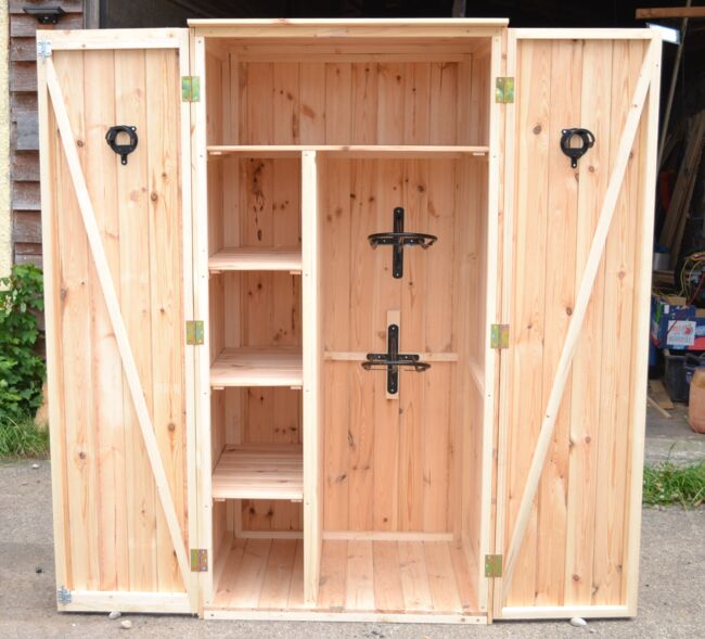 Sattelschrank Stallspind Massivholz 120 x 75 x 200 cm NEU, Der Holzbock (Der Holzbock), Tack Locker, Sontheim, Image 16
