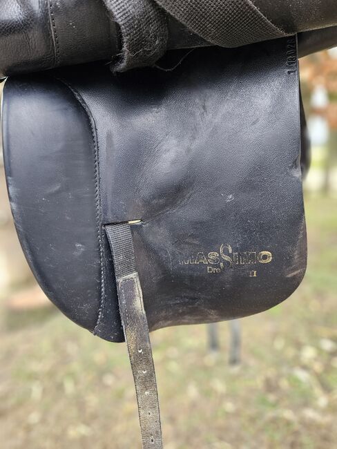 Sattel Massimo Dressur II - 17,5" - KW 34 - französische Kissen, Massimo Dressur II französische Kissen, Julia, Dressage Saddle, Göppingen, Image 5