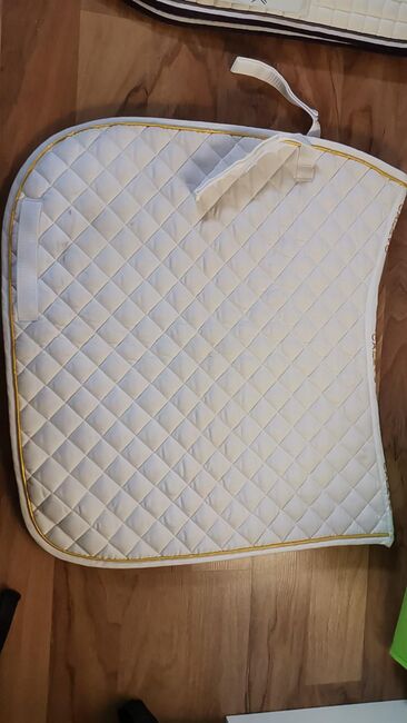 Schabracke Dressur Weiß, Corinna Dillmann , Dressage Pads, Grevenbroich