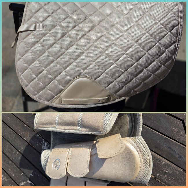 Schabracke SET VS Full / WB Ridersdeal frosted almond Mesh, Ridersdeal, Katja, Dressage Pads, Halle (Saale)