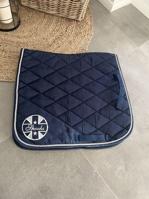 Schabracke Spooks Dressur blau, Spooks Dressur , Julchen, Dressage Pads, Hollnseth , Image 3