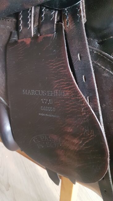 Springsattel, Markus Ehning  17,5Zoll  Kammerweite 32, Kai, Jumping Saddle, Schwentinental, Image 6
