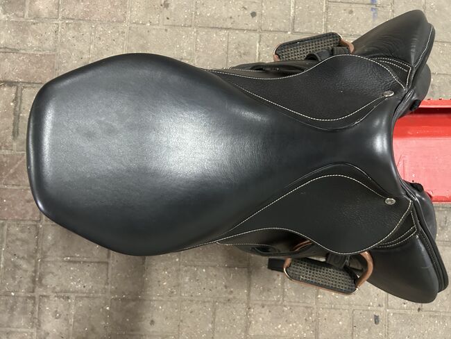 Sattel VS schwarz mit Steigbügel, -riemen und Sattelgurt, Fouganza, bonny, All Purpose Saddle, Korswandt, Image 11