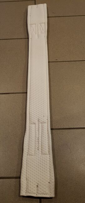 Sattelgurt, 80 cm unelastisch, weiß-braun, Trevira, Gera, Gera, Andrea Schürmann, Girths & Cinches, Lichtenau, Image 5