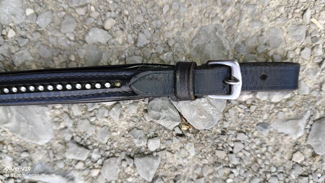 Sattelriemen Mariahilfriemen Leder schwarz glitzer, Katja Presch, Saddle Accessories, Sankt Koloman, Image 5