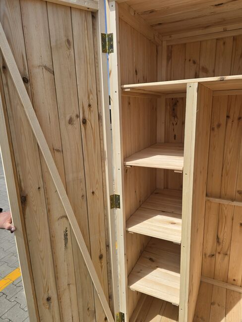 Sattelschrank Stallspind Massivholz Fichte 100 x 75 x 200 cm NEU, Der Holzbock (Der Holzbock), Tack Locker, Sontheim, Image 3