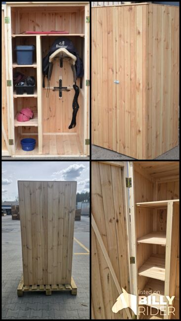 Sattelschrank Stallspind Massivholz Fichte 100 x 75 x 200 cm NEU, Der Holzbock (Der Holzbock), Tack Locker, Sontheim, Image 12