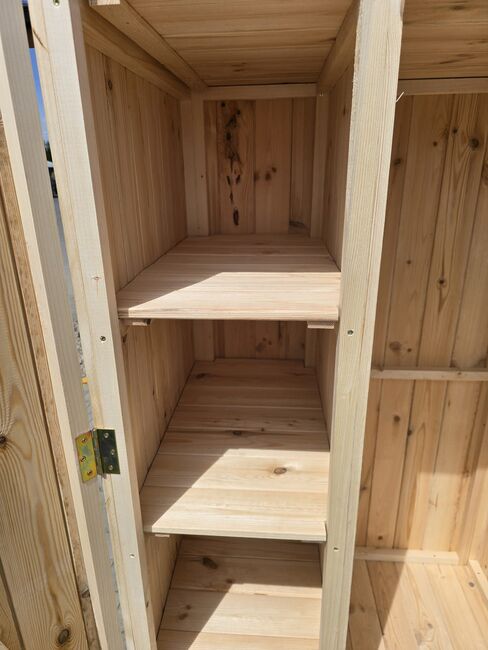 Sattelschrank Stallspind Massivholz Fichte 100 x 75 x 200 cm NEU, Der Holzbock (Der Holzbock), Tack Locker, Sontheim, Image 8