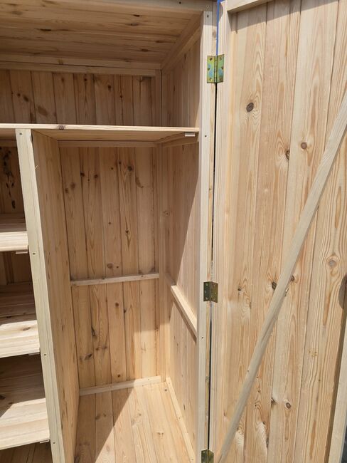 Sattelschrank Stallspind Massivholz Fichte 100 x 75 x 200 cm NEU, Der Holzbock (Der Holzbock), Tack Locker, Sontheim, Image 11