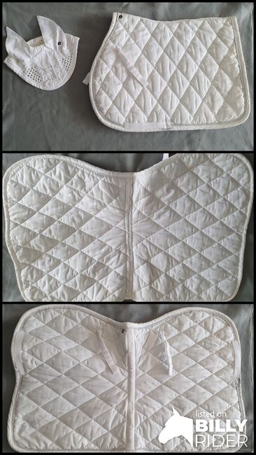 Schabracke inkl Fliegenhaube weiß, Eilin , Dressage Pads, Erolzheim, Image 4