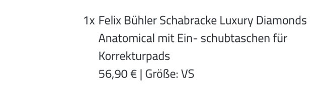 Schabracke Dunkelblau Felix Bühler, Felix Bühler Felix Bühler Schabracke Luxury Diamonds Anatomical mit Ein- Schultaschen für Korrekturpads , Kim, Dressage Pads, Testorf-Steinfort, Image 3