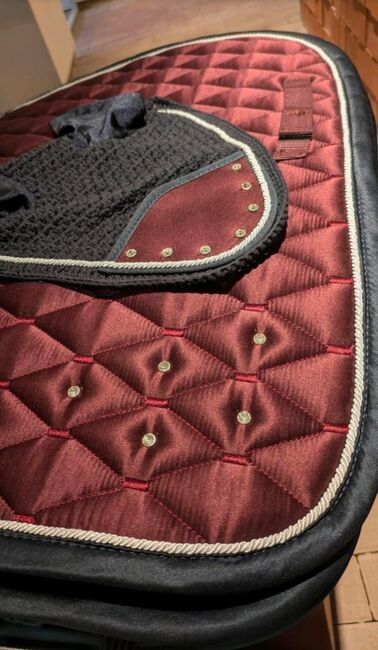 Schabracken Set - Fouganza - VS/Full, Decathlon / Fouganza, Katja, Dressage Pads, Halle (Saale)