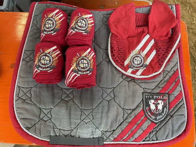 Schabracke Set HV Polo rot, HV Polo, Mareike, Dressage Pads, Steinheim