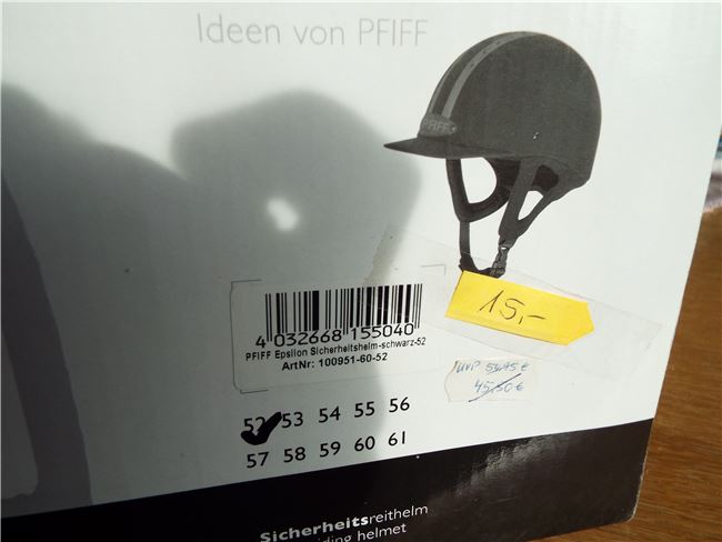 Sicherheitsreithelm NEU Epsilon, Pfiff Epsilon KW 52, Grass Winfried, Riding Helmets, Brilon, Image 2