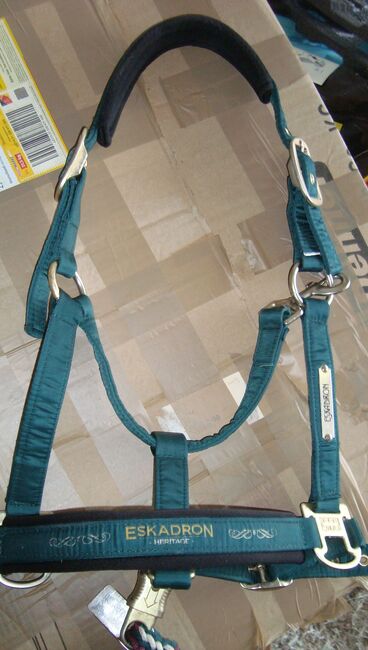 Verkaufe Eskadron Halfter Racinggreen Heritage  Sammlerstück Vollblut, Eskadron Glossy Heritage Racinggreen, >Nordic Horse<, Halters