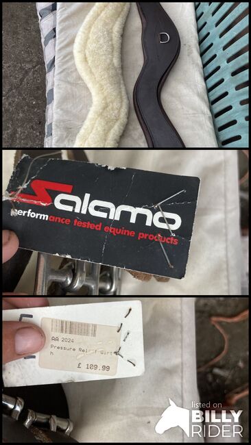 Salamo pressure relief leather girth, Salamo  Pressure release girth , Harriet, Girths & Cinches, Johnston , Image 4