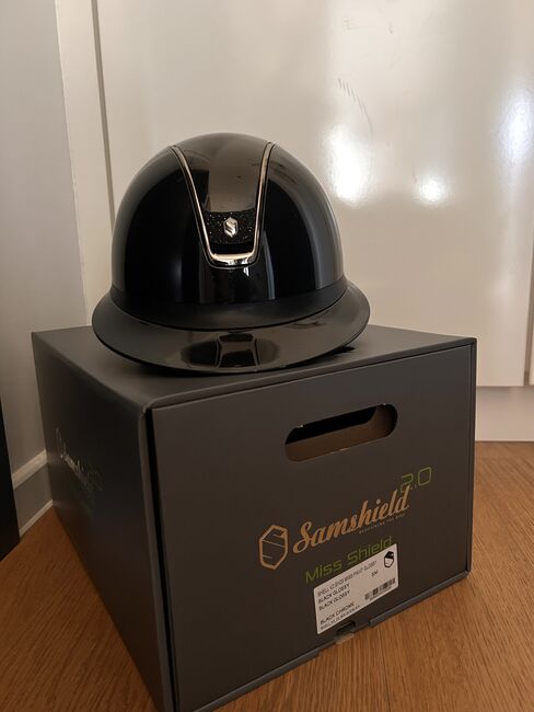Samshield Glossy Swarovski Black, Samshield  Samshield Miss Shield Glossy Black , Fenja, Riding Helmets, Lengenfeld