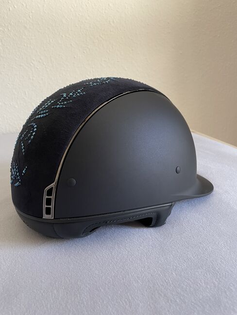 Samshield Reithelm blau Schale S Gr.56 -Neuwertig!, Samshield Shadowmatt blau, Hannah Noll, Riding Helmets, Hünstetten, Image 5