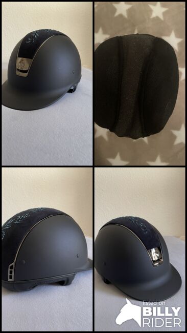 Samshield Reithelm blau Schale S Gr.56 -Neuwertig!, Samshield Shadowmatt blau, Hannah Noll, Riding Helmets, Hünstetten, Image 10