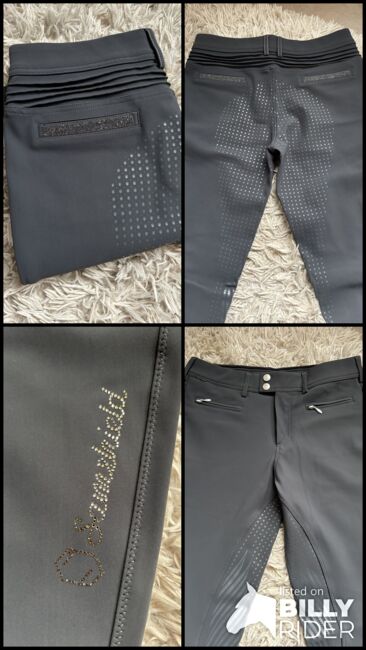 Samshield Reithose grau, Samshield Reithose Damen Diane mit Voll-Grip in anthrazit, Evelyn Wouters, Reithosen, Aachen, Abbildung 5