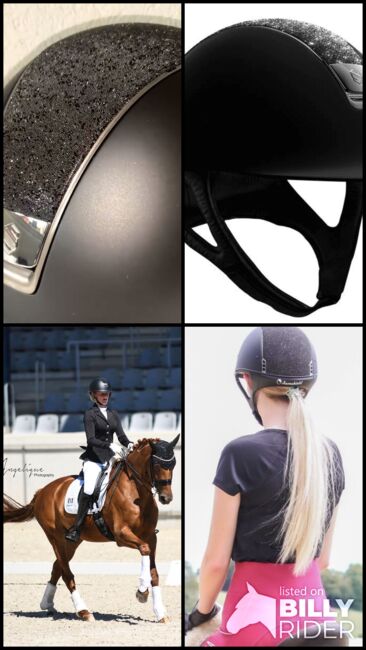 Samshield Reithelm, Samshield Reithelm Shadowmatt Top Crystal Fabric Swarovski black in schwarz, Clara Wehrmann, Riding Helmets, Vallendar , Image 5