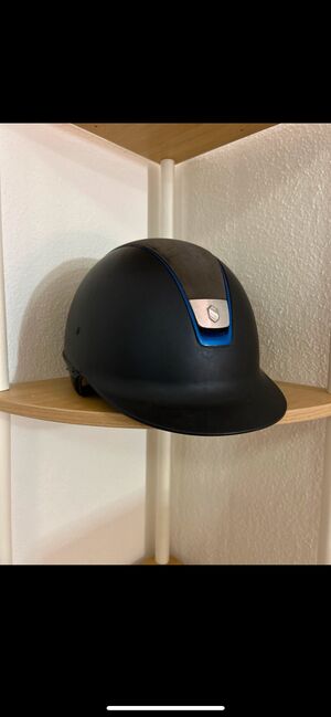 Samshield Reithelm M Glitzer, Samshield  Alcantara in Navy mit Samshield Glitzerlogo, Friederike , Riding Helmets, Rotthalmünster , Image 2