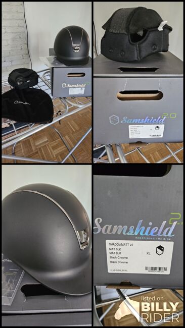 Samshield Shadowmatt V2 matt schwarz neuwertig Reithelm, Samshield Shadowmatt V2, E. Hildebrandt, Riding Helmets, Berlin, Image 6