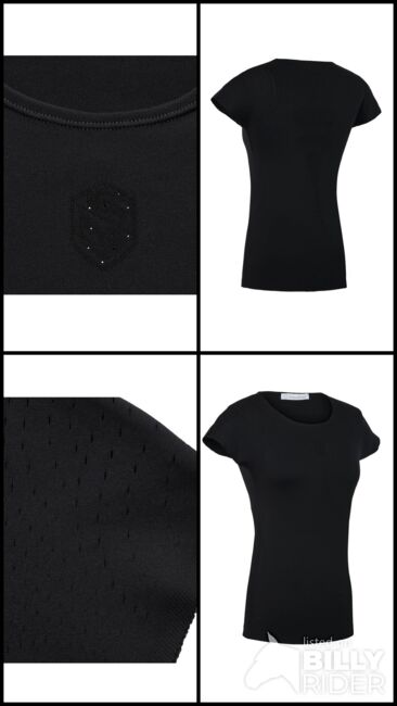 Samshield T-shirt XS/S schwarz mit Glitzer, Samshield  Luana , Veronika Krause, Oberteile, Deggendorf, Abbildung 5