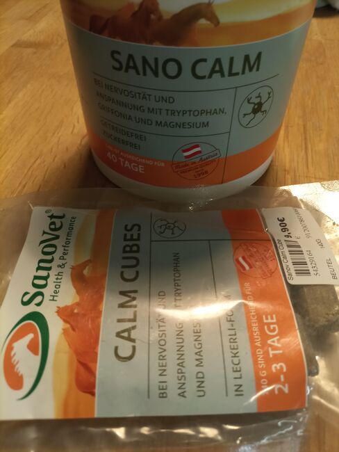 Sano Calm 1kg + 1,5 Packungen Sano Cubes, SanoVet Sano Calm, Linda, Horse Feed & Supplements, Wien