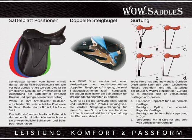 Sattel WOW Classic  VSS 17 Zoll, WOW Classique , Sandra Hofmann, Vielseitigkeitssattel (VS), Dittellbrunn, Abbildung 5