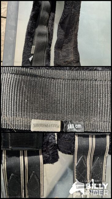 Sattelgurt 1,40 schwarz mit Fell, Showmaster , Nicole , Sattelgurte, Blankenfelde, Abbildung 4