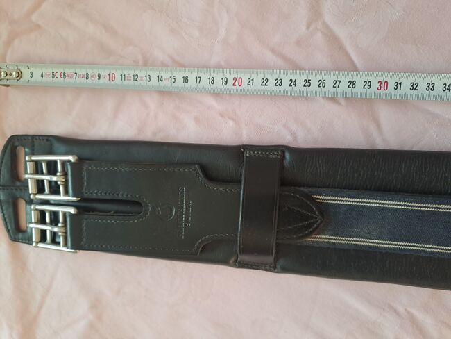 Sattelgurt echt Leder Kurzgurt 80cm, Sattlerei Frank Baines GB Kurzgurt, Chris, Sattelgurte, Knittlingen, Abbildung 3