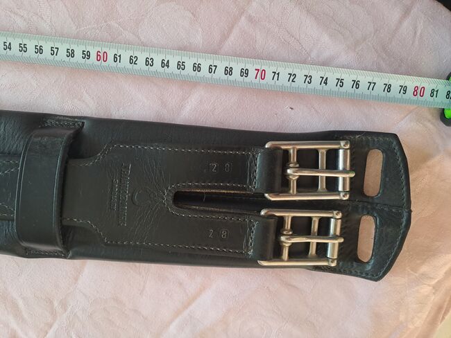 Sattelgurt echt Leder Kurzgurt 80cm, Sattlerei Frank Baines GB Kurzgurt, Chris, Sattelgurte, Knittlingen, Abbildung 2