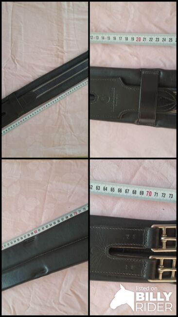 Sattelgurt echt Leder Kurzgurt 80cm, Sattlerei Frank Baines GB Kurzgurt, Chris, Sattelgurte, Knittlingen, Abbildung 5