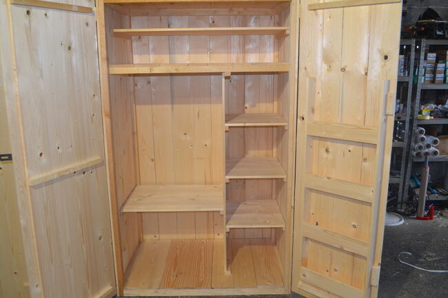 Sattelschrank aus Echtholz 100 x 80 x 200 cm Neu, Der Holzbock Sattelschrank Größe L, Der Holzbock, Sattelzubehör, Sontheim, Abbildung 3