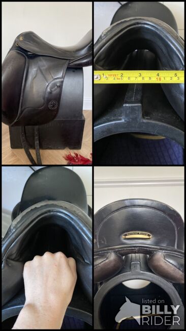 Sattlerei Hennig black dressage saddle 17.5 medium, Sattlerei Hennig, Kim, Siodła ujeżdżeniowe, Chelmsford, Image 14