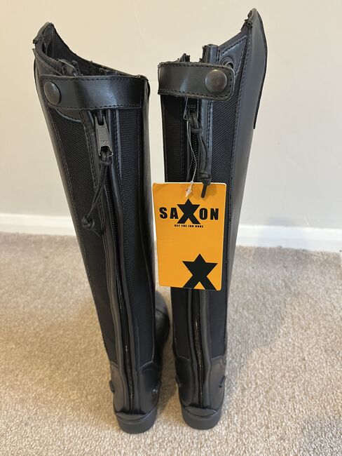 Saxon ladies/older girls riding boots, Saxon Syntovia tall field boots, Tony McDonnell, Riding Boots, Cranbrook, Image 2