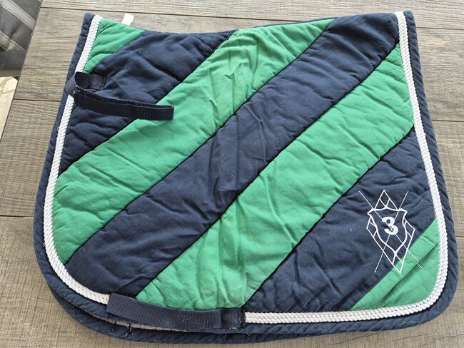 Schabracke von Loesdau in grün/blau  und Größe  DR, Susanna Scheuermeyer, Dressage Pads, München