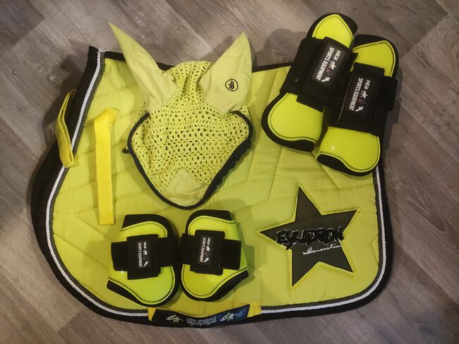 Schabracken set in Lime Green, Eskradon, Sabine, Dressage Pads, Schwarzhofen