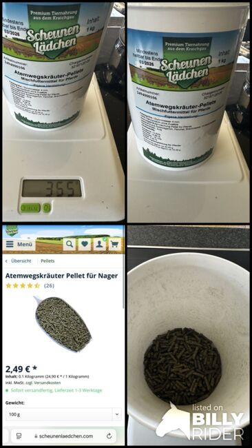 Scheunenlädchen Athemwegskreuter Pellets, Scheunenlädchen , Schper , Horse Feed & Supplements, Barsinghausen, Image 5