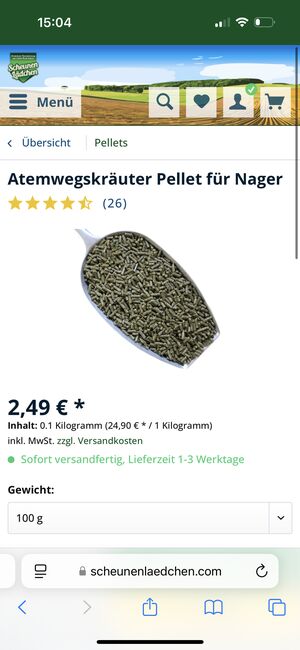 Scheunenlädchen Athemwegskreuter Pellets, Scheunenlädchen , Schper , Horse Feed & Supplements, Barsinghausen, Image 4
