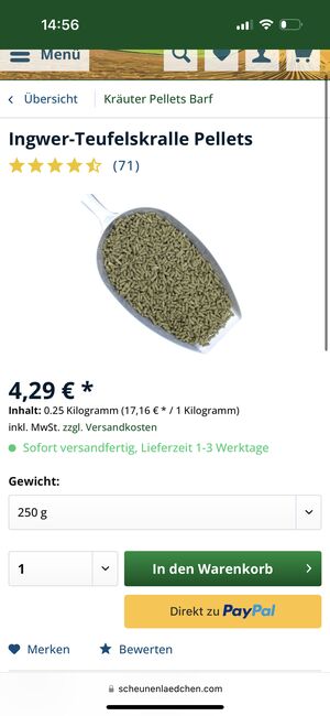Scheunenlädchen Ingwer- Teufelskralle Pellets, Scheunenlädchen , Schper , Horse Feed & Supplements, Barsinghausen, Image 4