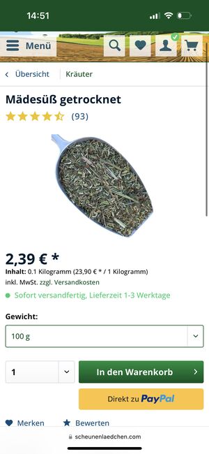 Scheunenlädchen Mädesüß, Scheunenlädchen , Schper , Pferdefutter, Barsinghausen, Abbildung 4