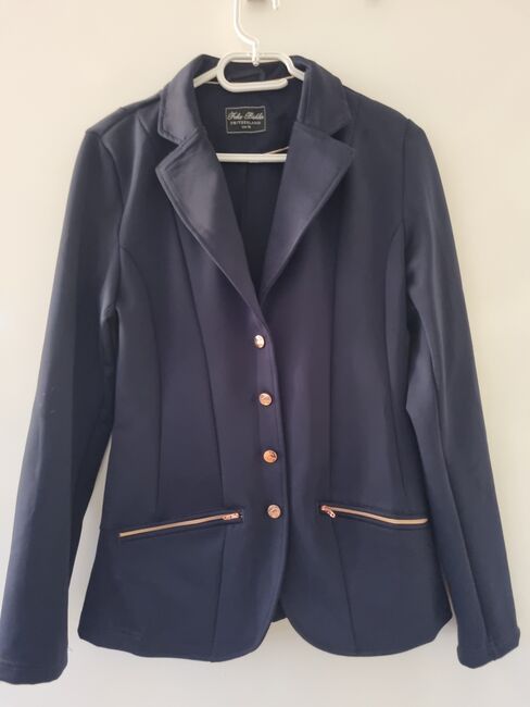 Schönstes  Neues Reitjacket, blau/ rosegold, Felix Bühler, Sabrina , Turnierbekleidung, Berlin