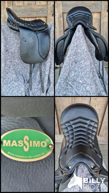 Zwart Massimo Trail zadel met franse kussens, Massimo Trail, Sare, Dressursattel, Peer, Abbildung 7