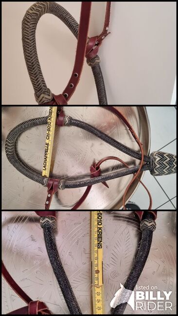 Schwarzes Bosal 5/8 inkl. Hanger, Delia, Gebisslose Zäumungen, Urswil, Abbildung 4