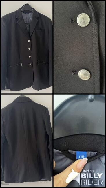 Schwarzes Jacket, 4 Riders, Pia , Turnierbekleidung, Bochum , Abbildung 5